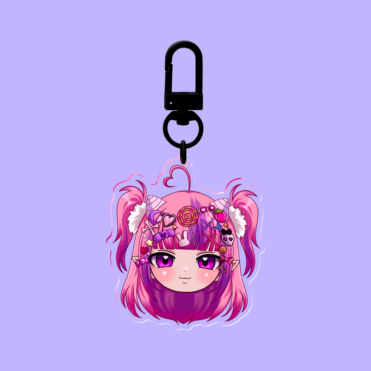 Ironmouse Decora keychain