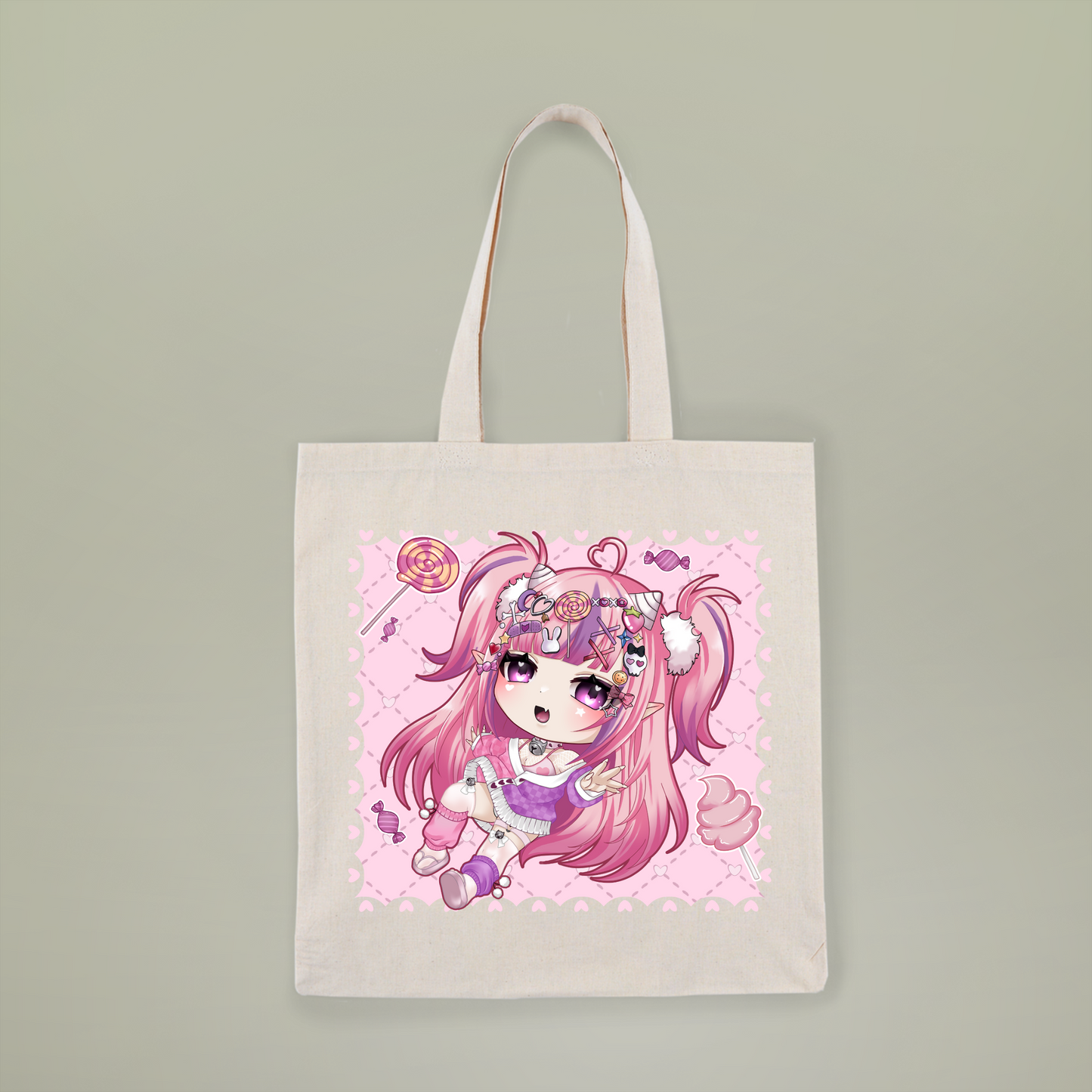 Ironmouse decora tote bag