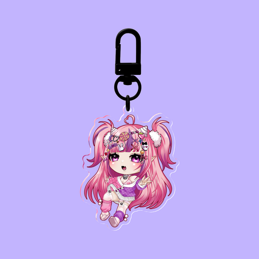 Ironmouse decora cheeb Keychain