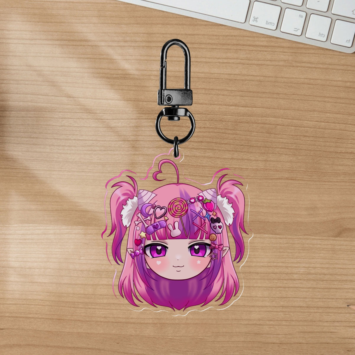 Ironmouse Decora keychain