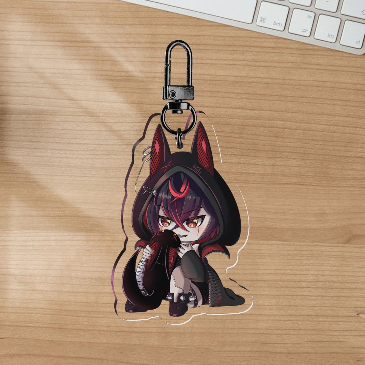 K9Kuro cheeb Keychain