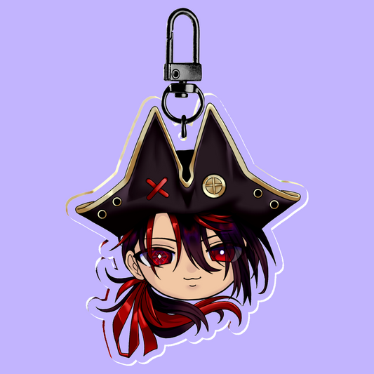 K9Kuro Pirate Keychain